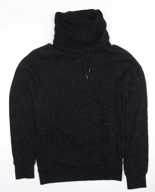 H&M Women's Black High Neck Sweatshirt, Size 12