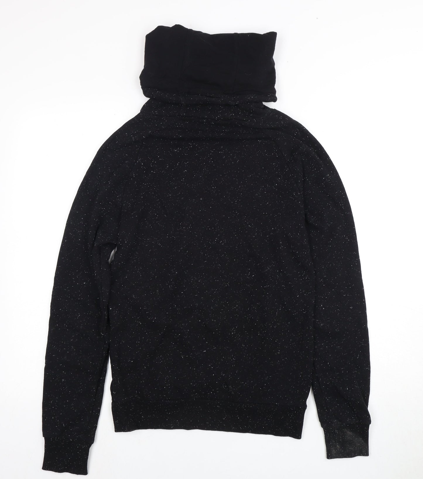 H&M Women's Black High Neck Sweatshirt, Size 12