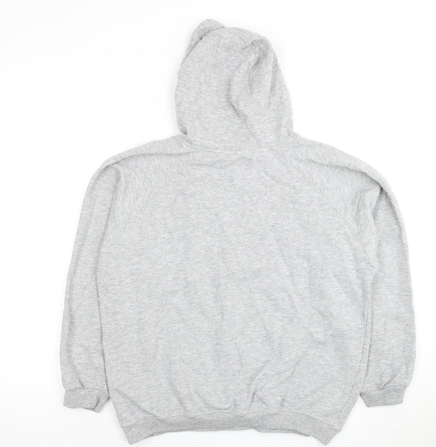 Reebok Grey Unisex Hoodie, Large, Pullover Style