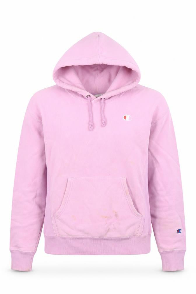 Womens UK Size S Champion Pink Pullover Hoodie