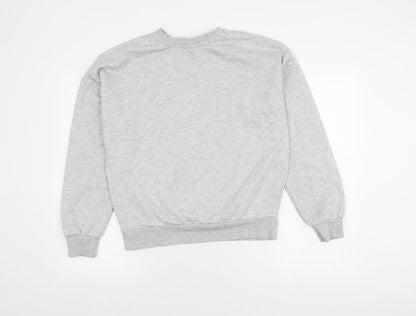 Unisex Adults UK Size S Harry Potter Grey Pullover Sweatshirt