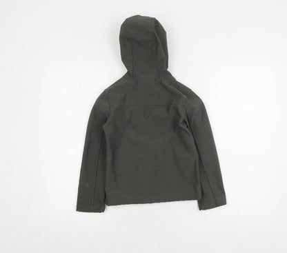 Mountain Warehouse Boys Green Soft Shell Hooded Jacket 7-8 Years