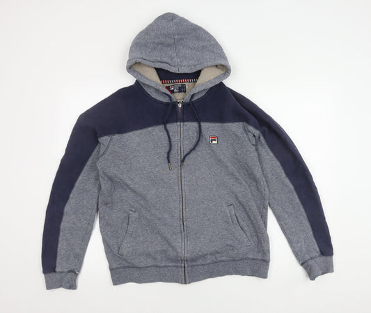 Mens UK Size M FILA Grey Hooded