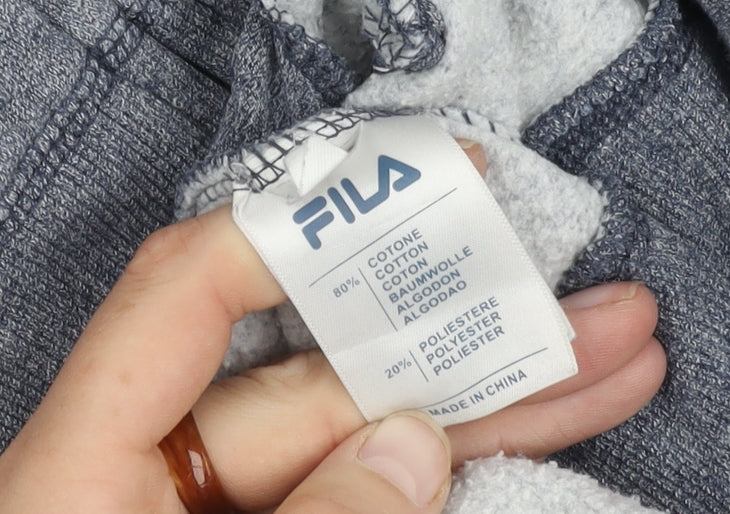 Mens UK Size M FILA Grey Hooded