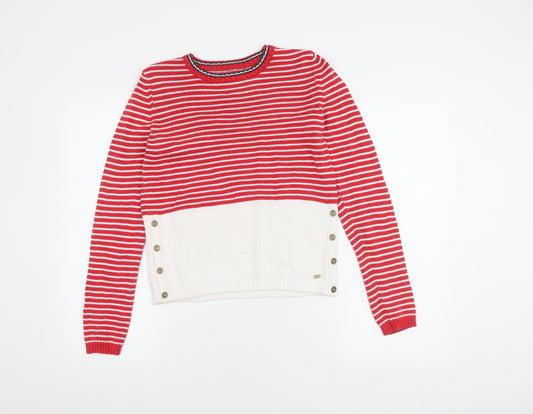 Womens UK Size XS Superdry Red Pullover Jumper