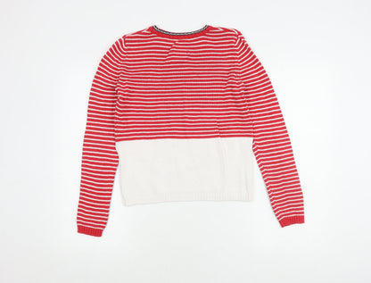 Womens UK Size XS Superdry Red Pullover Jumper