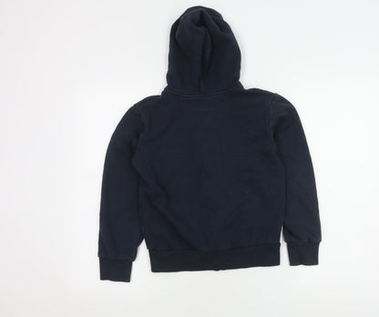Converse Boys Black Hooded Jacket Size 10-12, Full Zip, Casual