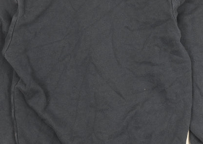 Converse Boys Black Hooded Jacket Size 10-12, Full Zip, Casual