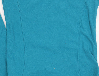 Peter Storm Women's Blue High Neck Zip Sweatshirt Size 12