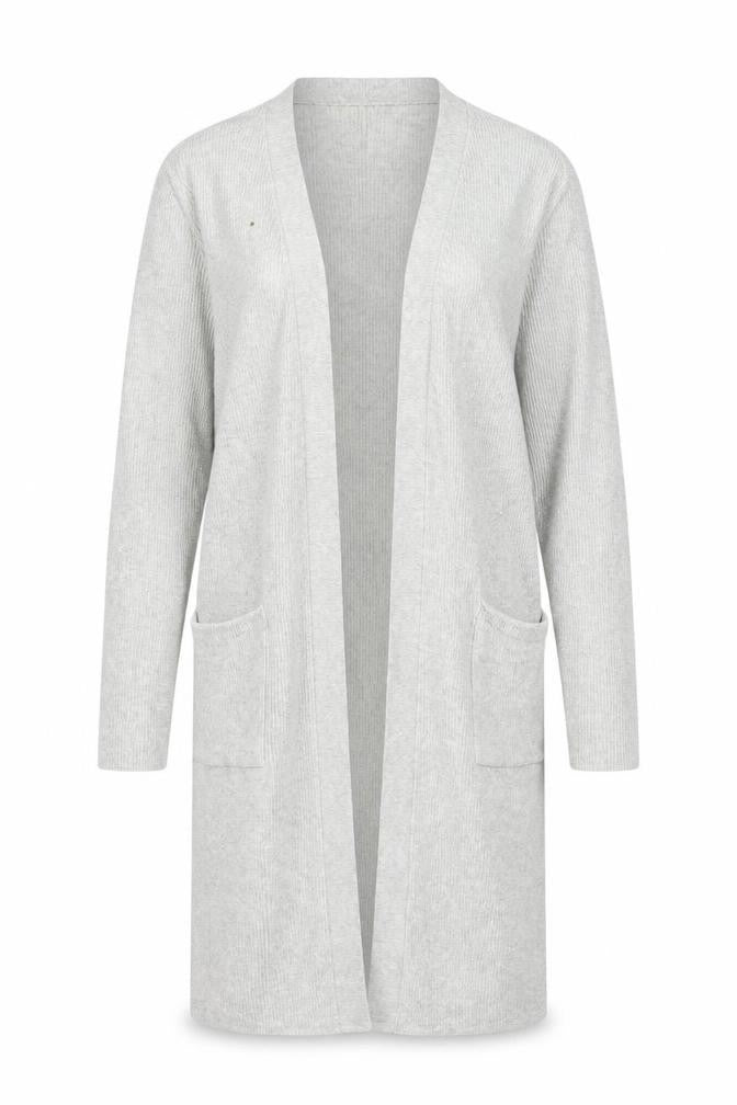 Womens UK Size M White Label Grey Cardigan Jumper
