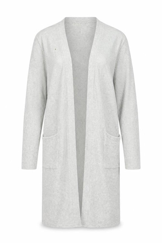 Womens UK Size M White Label Grey Cardigan Jumper