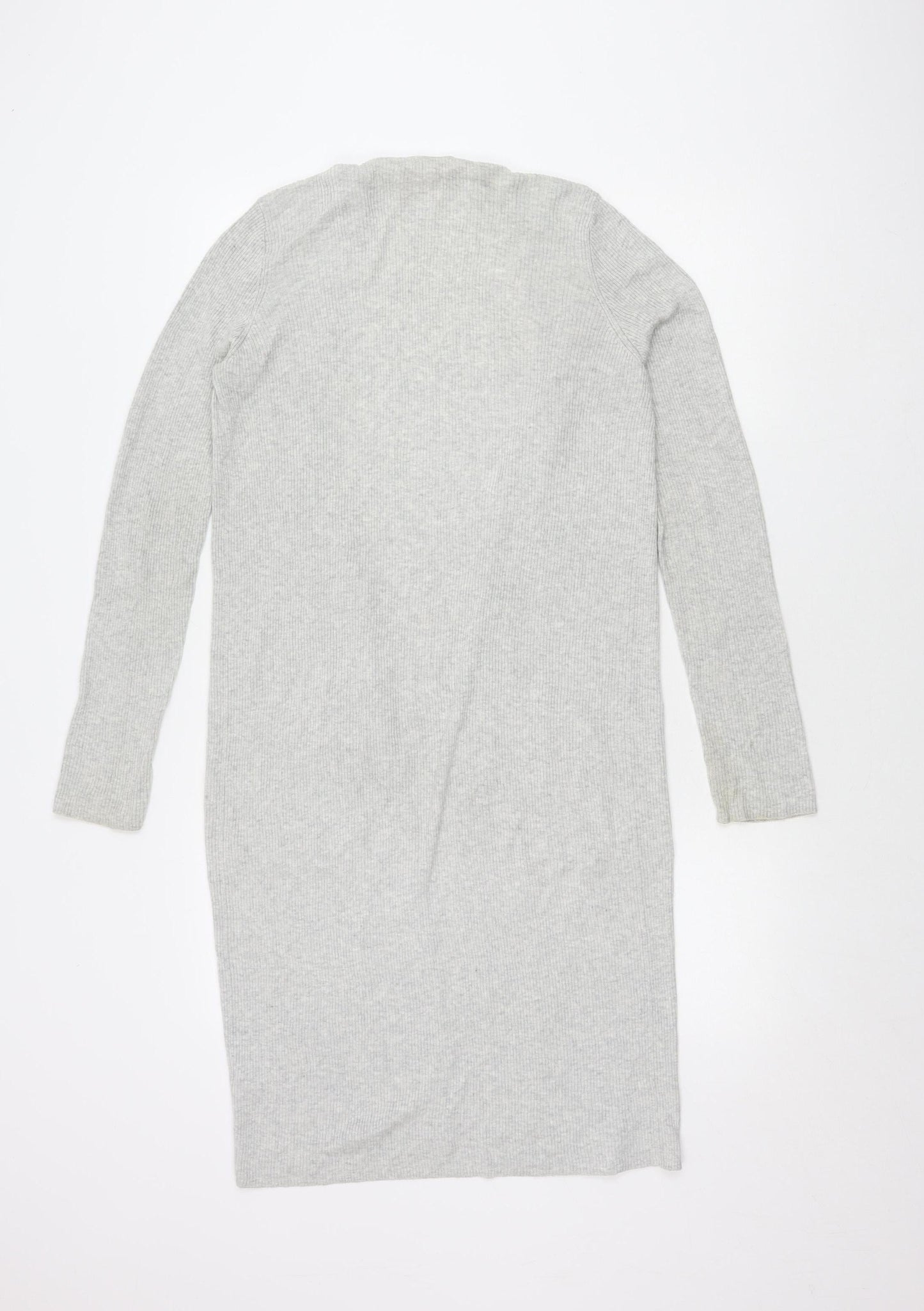 Womens UK Size M White Label Grey Cardigan Jumper