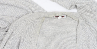 Womens UK Size M White Label Grey Cardigan Jumper