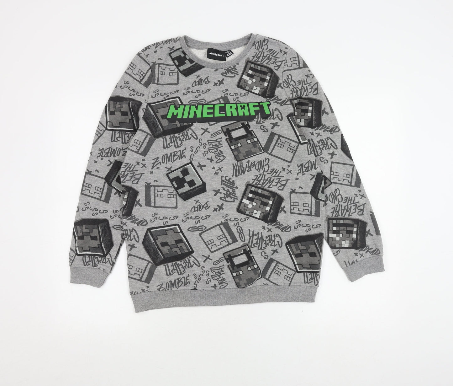 Minecraft Teens Grey Pullover Sweatshirt 164