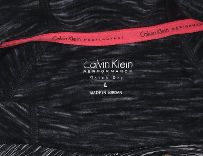 Womens UK Size L Calvin Klein Black Pullover Hoodie