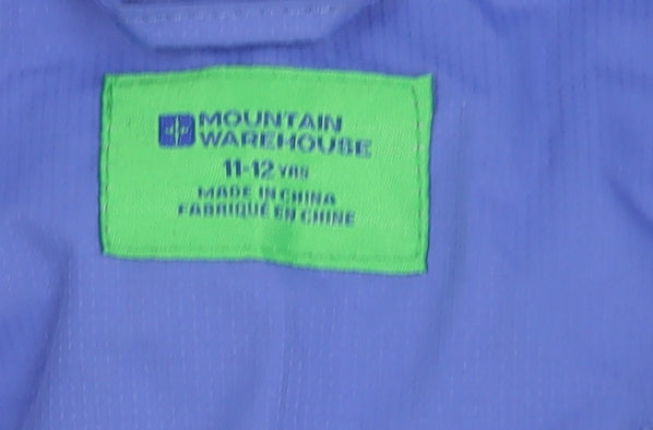Mountain Warehouse Girls Blue Rain Coat 11-12 Years