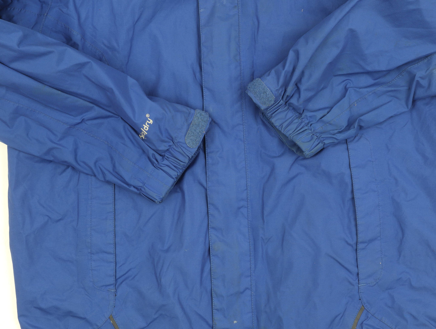 Sprayway Boys Blue Waterproof Hooded Jacket Size 12-13 Years
