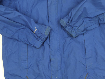 Sprayway Boys Blue Waterproof Hooded Jacket Size 12-13 Years