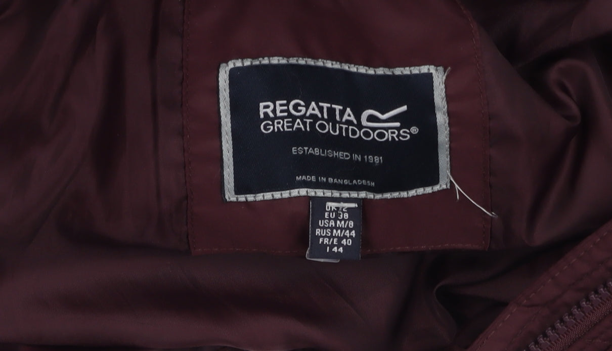 Womens UK Size 8 Regatta Purple Puffer Jacket