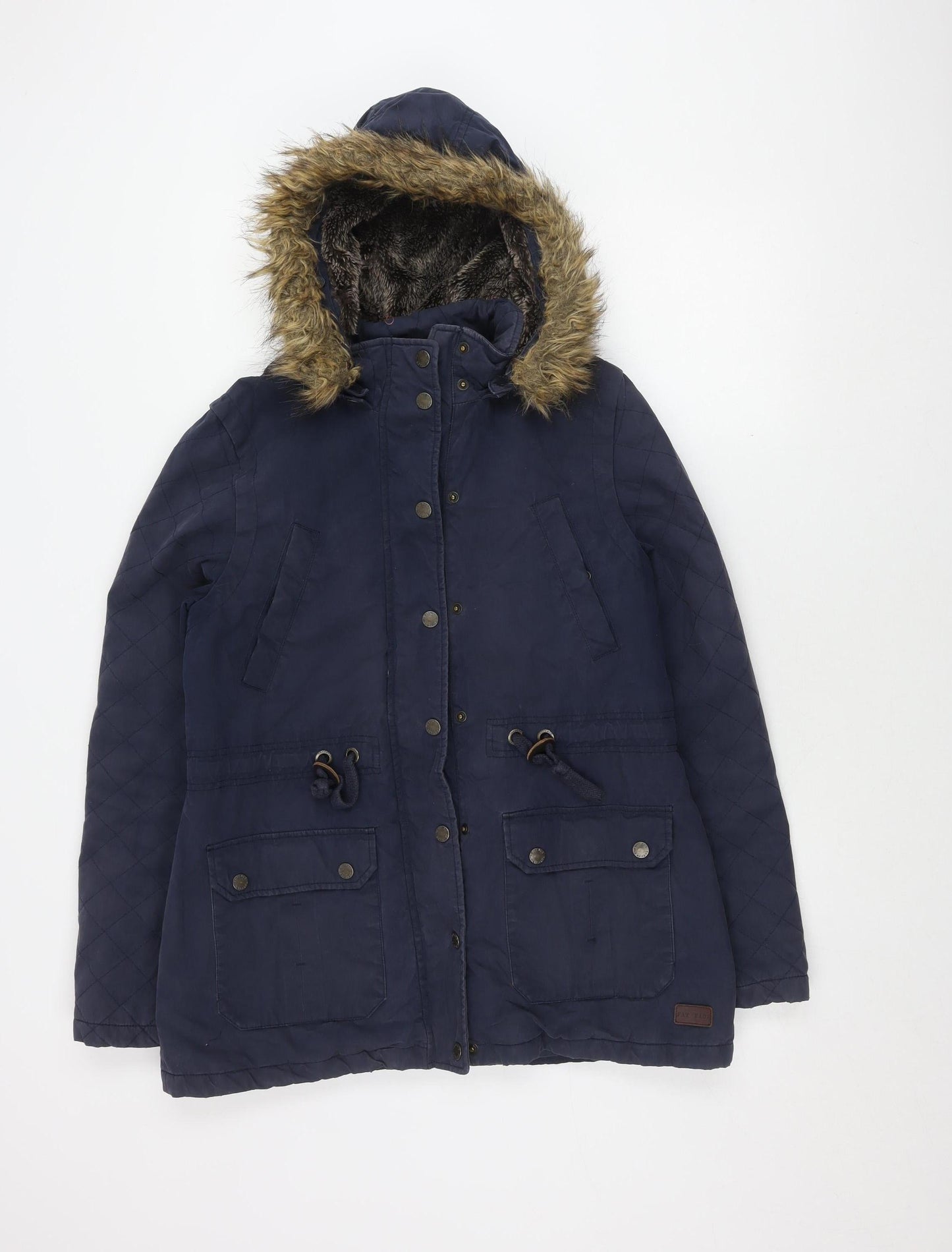 FatFace Women's Blue Parka Jacket Size 12