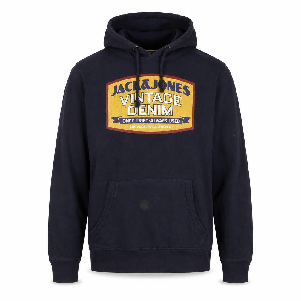 Mens UK Size M JACK & JONES Blue Pullover Hoodie
