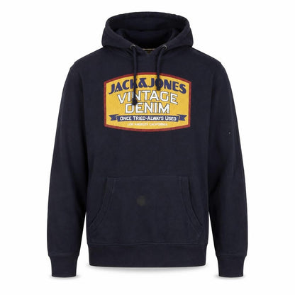 Mens UK Size M JACK & JONES Blue Pullover Hoodie