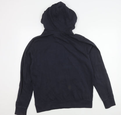 Mens UK Size M JACK & JONES Blue Pullover Hoodie