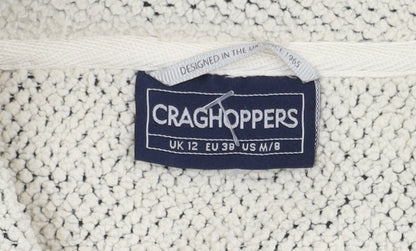 Craghoppers Women's Ivory Zip Sweatshirt Size 12