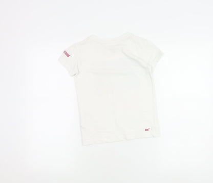 Regatta Girls White Adventure Graphic T-Shirt 7-8 Years