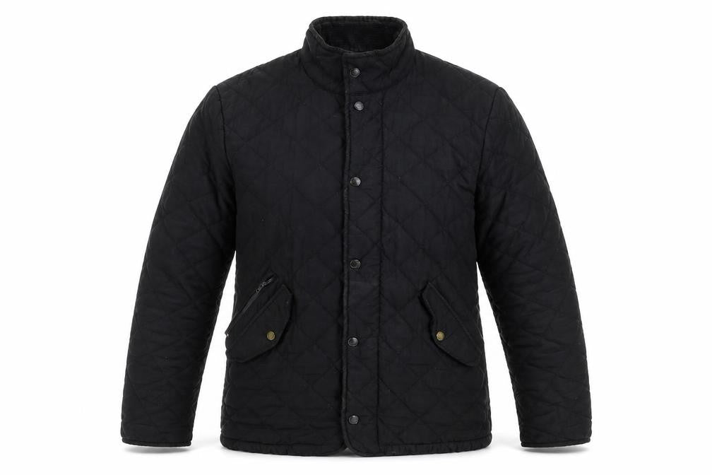 Mens UK Size S Feraud Black Quilted Coat