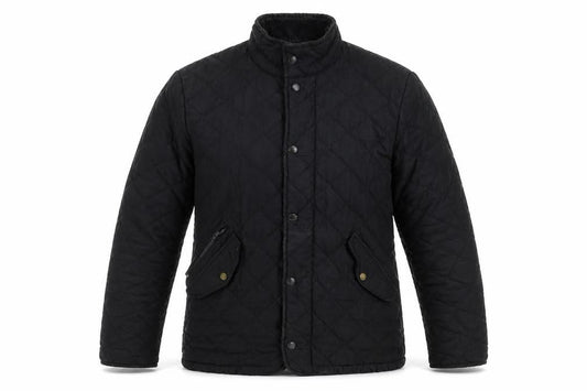 Mens UK Size S Feraud Black Quilted Coat