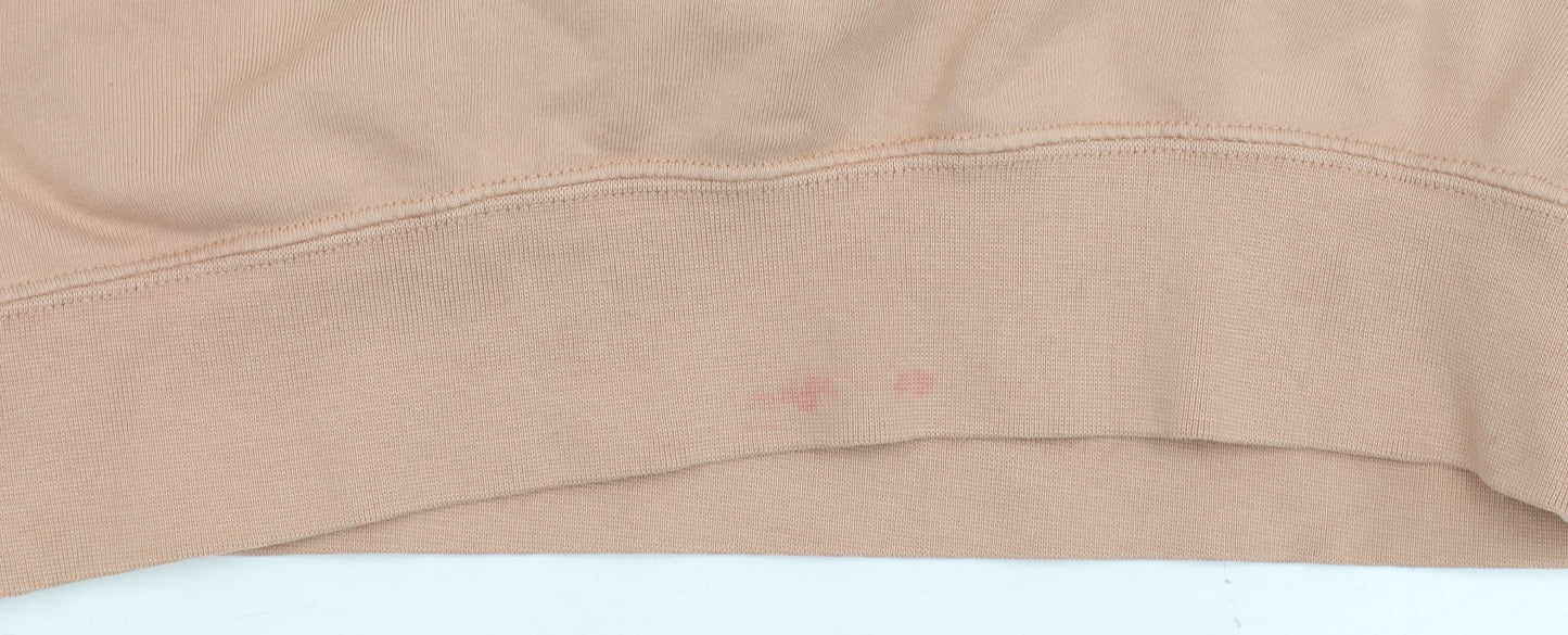 Nike Women's Beige Pullover Hoodie, M, Logo, Autumn