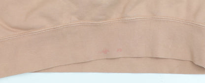 Nike Women's Beige Pullover Hoodie, M, Logo, Autumn