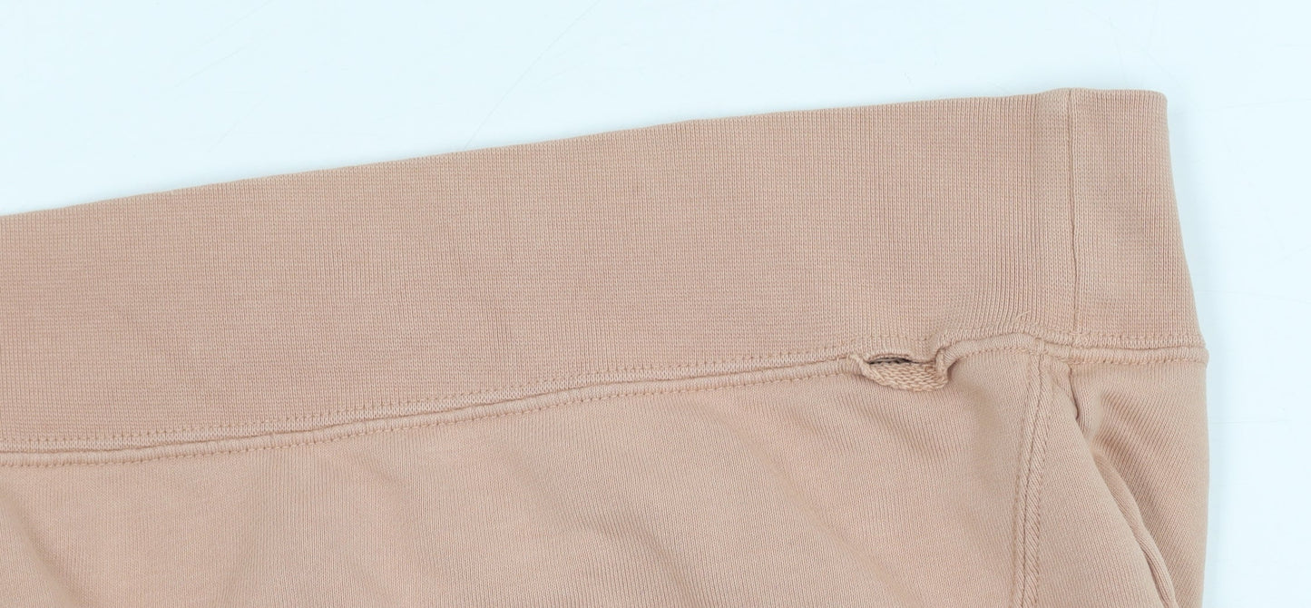 Nike Women's Beige Pullover Hoodie, M, Logo, Autumn