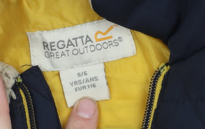 Regatta Girls Blue Quilted Jacket 6 Years