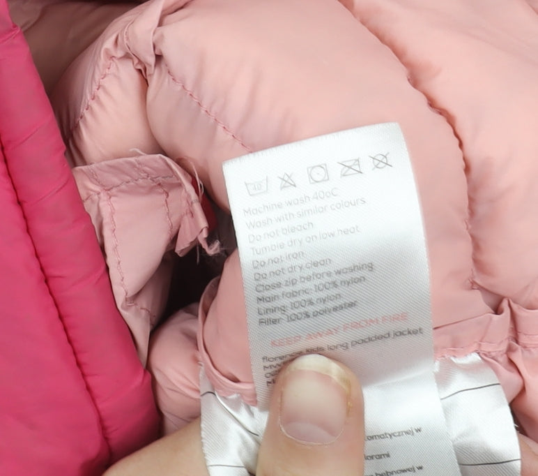 Mountain Warehouse Pink Girls Puffer Jacket Size 3-4 Years