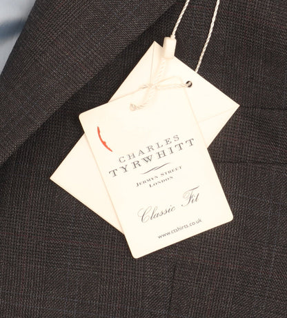 Mens UK Size 42 Charles Tyrwhitt Regular Black Suit Jacket