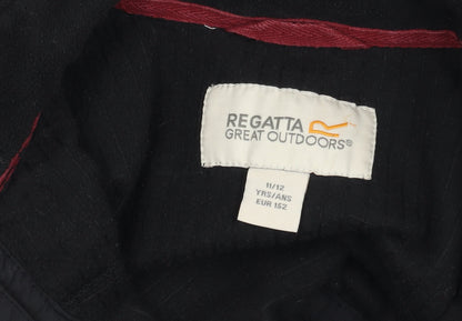 Regatta Boys Black Full Zip Sweatshirt 11-12 Years