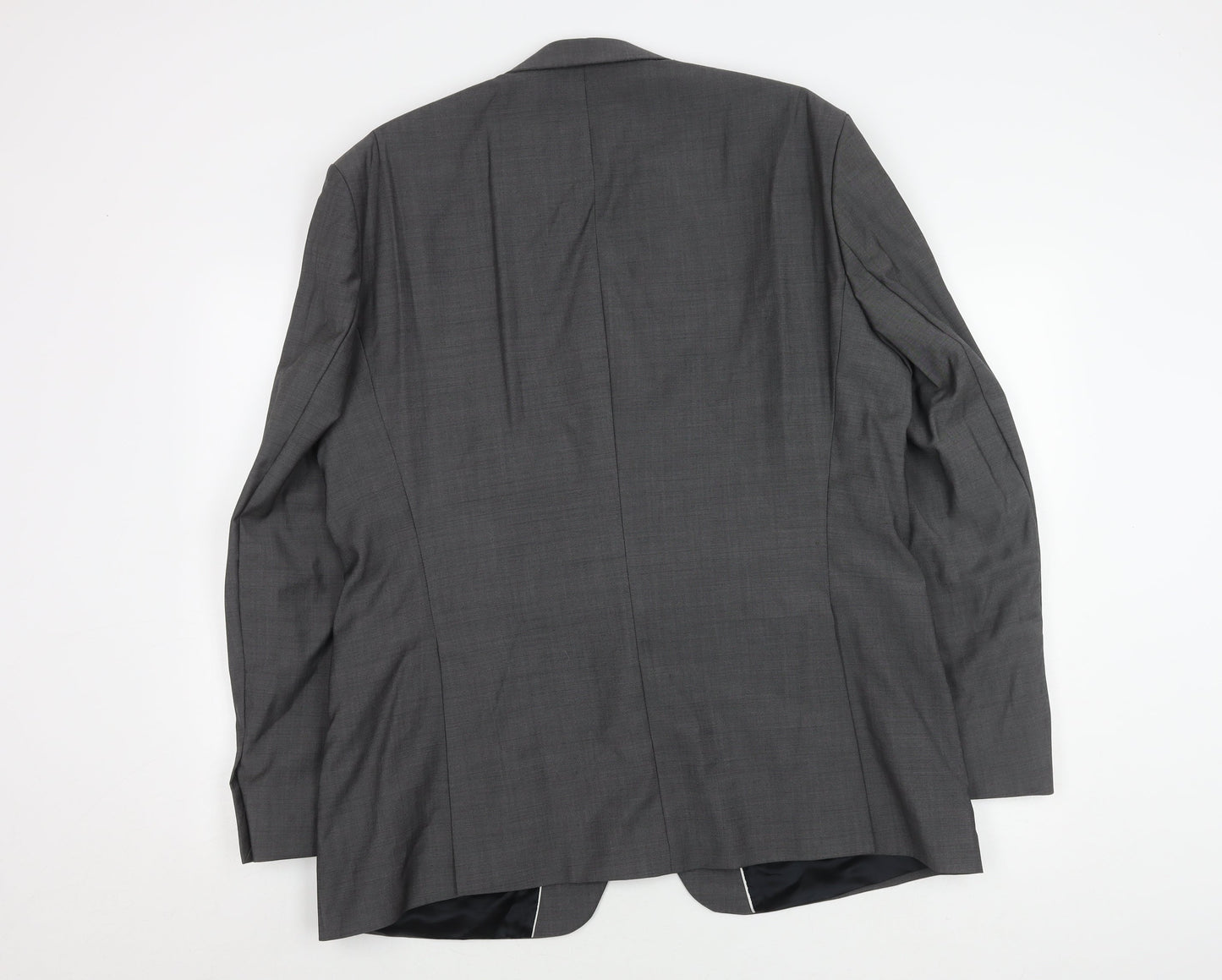 Mens UK Size 46 Jeff Banks Regular Grey Suit Jacket