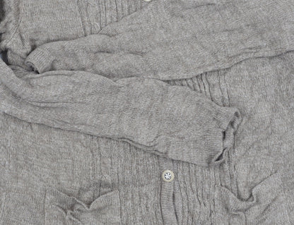 Honor Millburn Women's Beige Cardigan S Round Neck