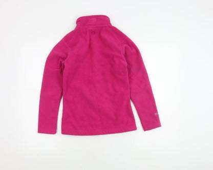 Karrimor Girls Pink Fleece Jacket 11-12 Yrs Warm Zip Polyester