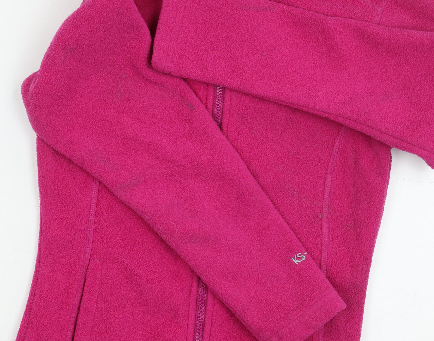 Karrimor Girls Pink Fleece Jacket 11-12 Yrs Warm Zip Polyester