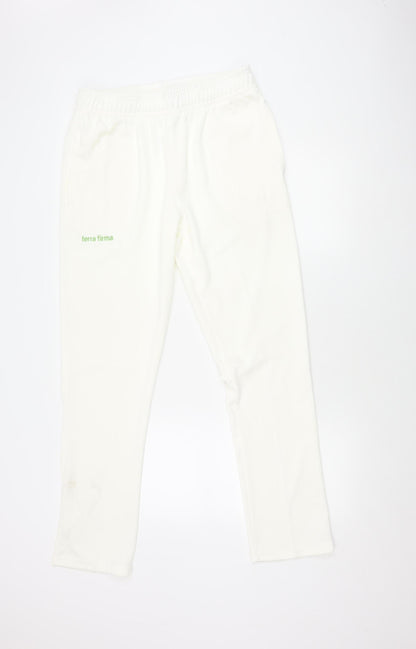 White Unisex Adults Jogger L 36 in Waist