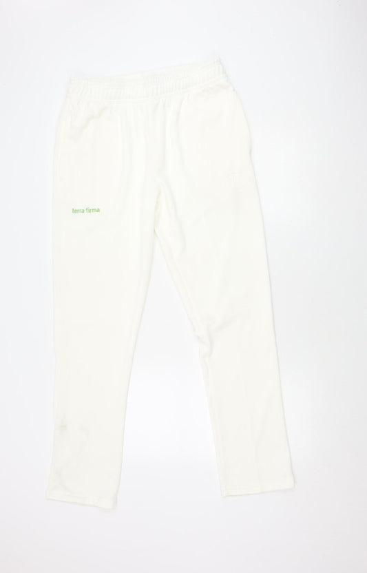 White Unisex Adults Jogger L 36 in Waist