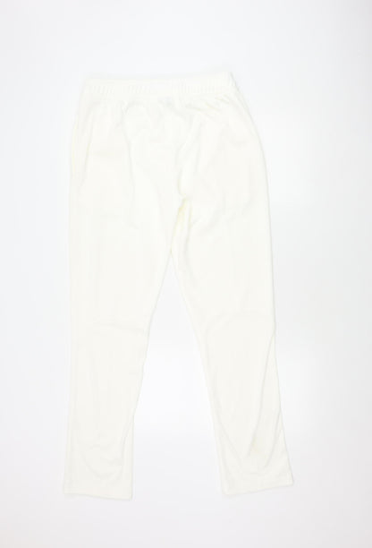 White Unisex Adults Jogger L 36 in Waist