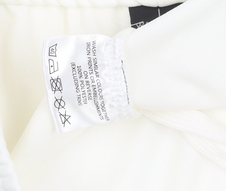 White Unisex Adults Jogger L 36 in Waist