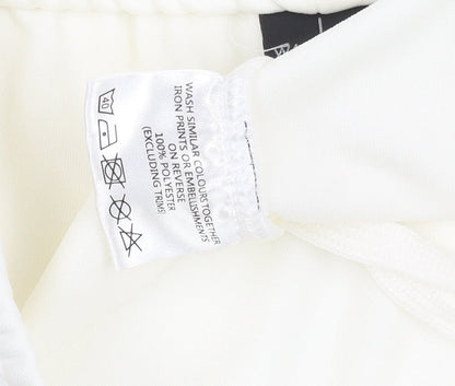 White Unisex Adults Jogger L 36 in Waist