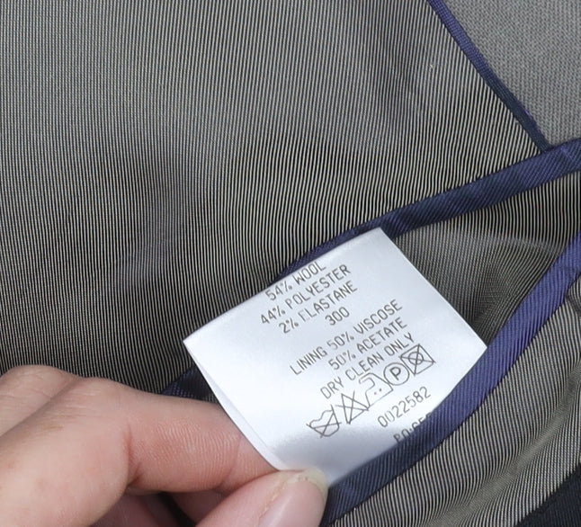 Mens UK Size 48 Unbranded Regular Grey Suit Jacket