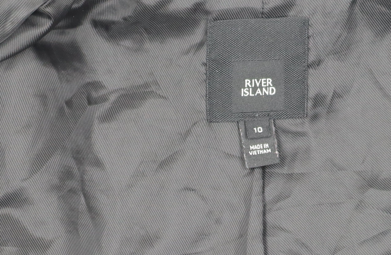 River Island Women's Black Blazer Size 10 Regular Fit