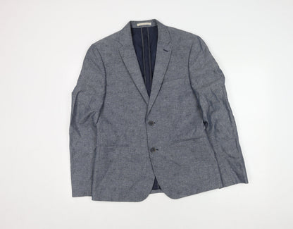 Mens UK Size 38 Marks and Spencer Regular Blue Suit Jacket